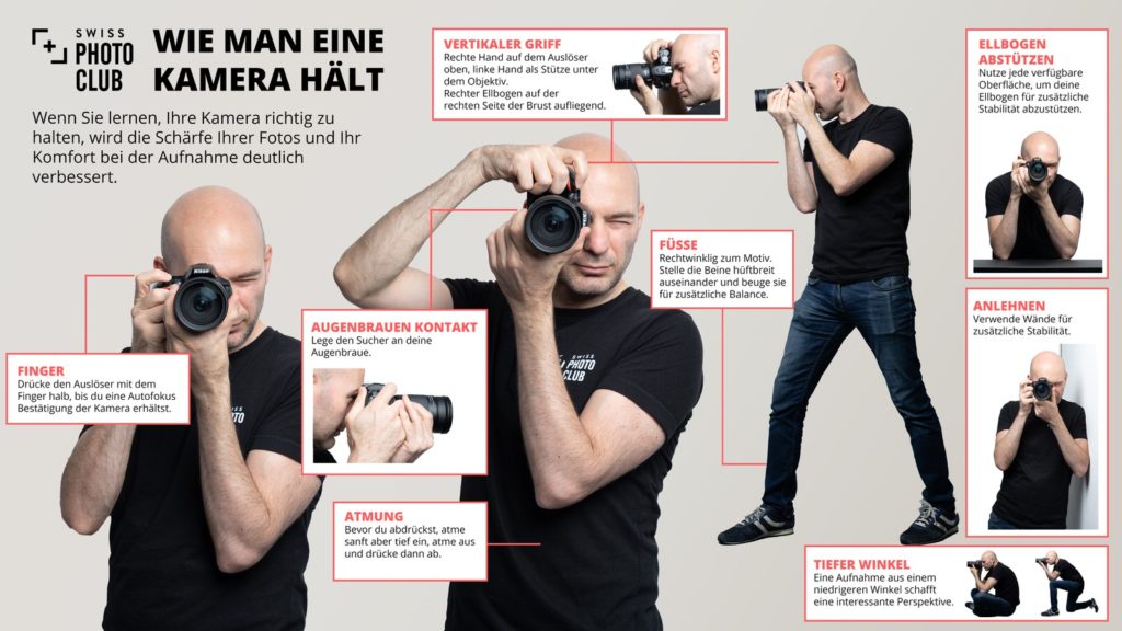 die richtige haltung der fotokamera - Swiss Photo Club