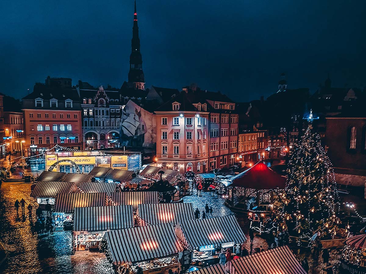 Landscape photography at the Christmas market